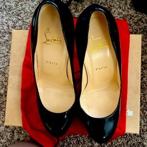 Christian Louboutin Black Bianca Platforms